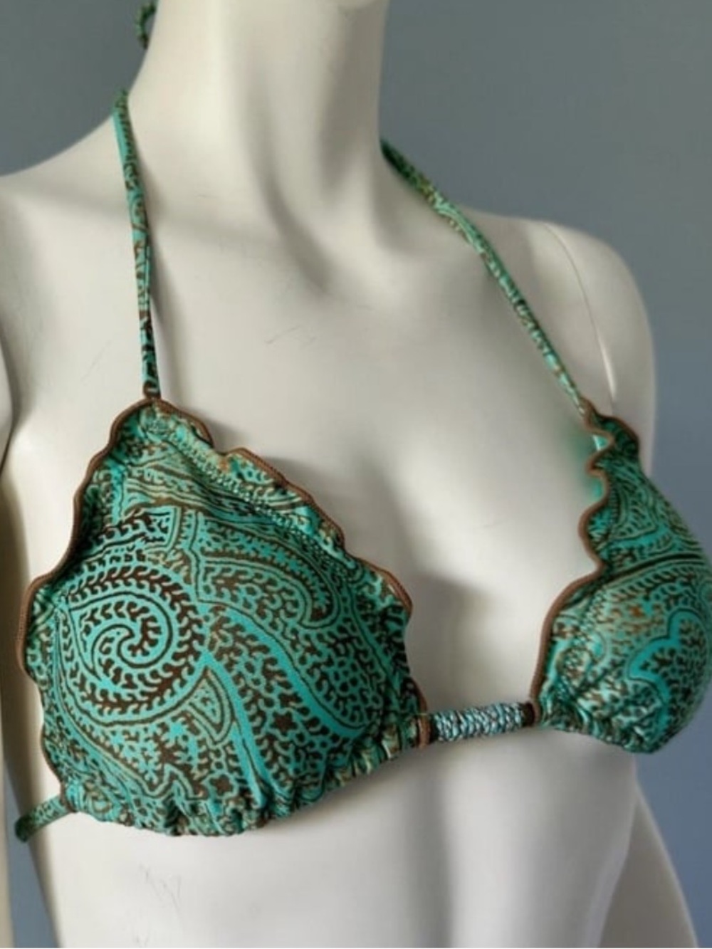 VIX Paisley Triangle Bikini Top